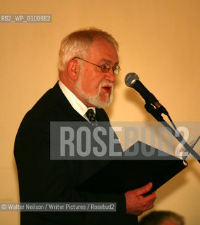 100 Poets, 100 Readings at St Andrews Stanza Poetry Festival 2007.Douglas Dunn..Copyright©Walter Neilson/Writer Pictures/Rosebud2