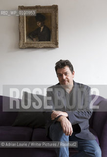 David Aaronovitch, author, journalist and broadcaster photographed in his North London home.                         .Copyright©Adrian Lourie/Writer Pictures/Rosebud2