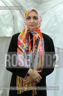  Sudanese writer Leila Aboulela, author of the novel Minaret, at the Edinburgh International Book Festival 2005..Copyright©Pascal Saez.Pascal Saez/Writer Pictures/Rosebud2