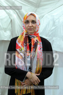  Sudanese writer Leila Aboulela, author of the novel Minaret, at the Edinburgh International Book Festival 2005..Copyright©Pascal Saez.Pascal Saez/Writer Pictures/Rosebud2