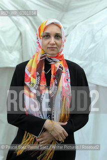  Sudanese writer Leila Aboulela, author of the novel Minaret, at the Edinburgh International Book Festival 2005..Copyright©Pascal Saez.Pascal Saez/Writer Pictures/Rosebud2