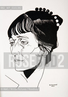 Anna Akhmatova (1888-1966) Russian Poet..Copyright©NMG/Writer Pictures/Rosebud2