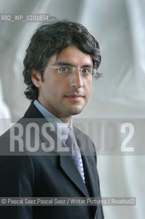 Iranian-born american writer and journalist Reza Aslan, specialist in religions, and author of No God but God, a book about Islam..Here at the Edinburgh International Book Festival 2005..Copyright©Pascal Saez.Pascal Saez/Writer Pictures/Rosebud2