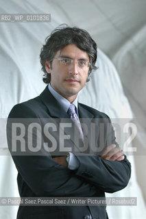 Iranian-born american writer and journalist Reza Aslan, specialist in religions, and author of No God but God, a book about Islam..Here at the Edinburgh International Book Festival 2005..Copyright©Pascal Saez.Pascal Saez/Writer Pictures/Rosebud2