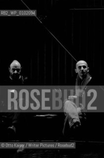 Tompa Gabor (left) with Visky Andras photographed in Kolozsvar, Romania..©Otto Kaiser/Writer Pictures/Rosebud2