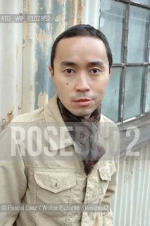 British writer Tash Aw, who was born in Taipei and raised in Malaysia. He is the author of The Harmony Silk Factory, which won the Whitbread First Novel Award in 2005 and was published internationally, here at the Vancouver International Writers and Readers Festival...Copyright©Pascal Saez/Writer Pictures/Rosebud2