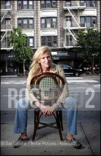 Photograph by © DAN CALLISTER   www.dancallister.com.Author Melissa Bank July 01, 2005 who wrote such best.sellers as The Girls Guide to Hunting and Fishing and now  The Wonder Spot pictured here in Manhattan, New York, USA.Copyright©Dan Callister/Writer Pictures/Rosebud2