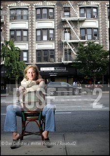Photograph by © DAN CALLISTER   www.dancallister.com.Author Melissa Bank July 01, 2005 who wrote such best.sellers as The Girls Guide to Hunting and Fishing and now  The Wonder Spot pictured here in Manhattan, New York, USA.Copyright©Dan Callister/Writer Pictures/Rosebud2