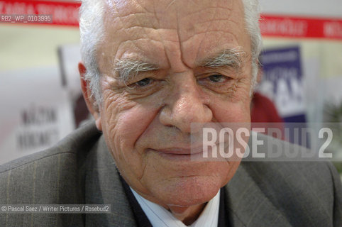 Turkish writer Mehmet Basaran at the Istanbul Book Fair...Copyright©Pascal Saez/Writer Pictures/Rosebud2