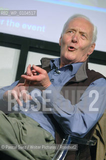 Writer and politician Tony Benn at the Edinburgh International Book Festival...Copyright©Pascal Saez/Writer Pictures/Rosebud2