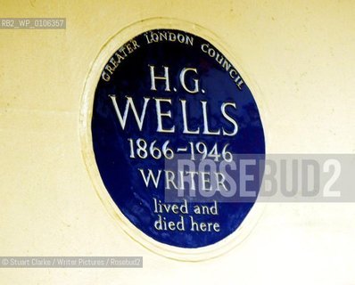 H G Wells. Writer. Hanover Terrace. London.  ..copyright©Stuart Clarke/Writer Pictures/Rosebud2
