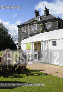 General Views of the Borders Book Festival with visitors..Copyright©Alex Hewitt/Writer Pictures/Rosebud2