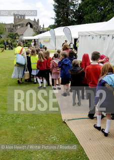 General Views of the Borders Book Festival with young visitors..Copyright©Alex Hewitt/Writer Pictures/Rosebud2