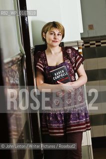Karen Campbell, former police constable turned crime writer, in the Mitchell Library in Glasgow, Scotland, after performing at Aye Write, talking about her second novel After the Fire...copyright©John Linton/Writer Pictures/Rosebud2