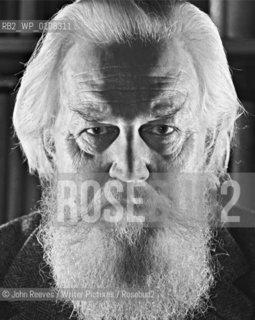 Robertson Davies, Novelist 1979.Writers in Canada Series by John Reeves..Copyright©John Reeves/Writer Pictures/Rosebud2