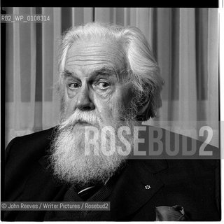 Robertson Davies, Novelist 1979.Writers in Canada Series by John Reeves..Copyright©John Reeves/Writer Pictures/Rosebud2