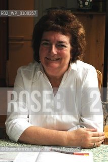 Lindsey Davis, English historical novelist, at her home in Greenwich, London, August 7, 2010...Copyright©Stuart Clarke/Writer Pictures/Rosebud2