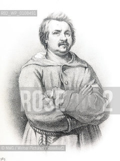 Honore de Balzac (1799- 1850)  French Novelist..copyright©NMG/Writer Pictures/Rosebud2