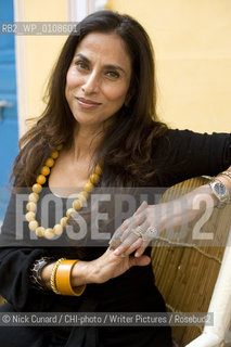 Shooba De, Indias answer to Jackie Collins!  ..Final day of the 5th DSC Jaipur Literature Festival, Rajastan India , 21-25 Jan 2010 one of the leading literature festivals in Asia a mix of panel discussions, lectures and readings by world renowned authors . Music also figures prominently in the evening programme...copyright©Nick Cunard/CHI-photo/Writer Pictures/Rosebud2
