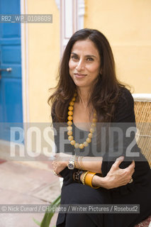 Shooba De, Indias answer to Jackie Collins!  ..Final day of the 5th DSC Jaipur Literature Festival, Rajastan India , 21-25 Jan 2010 one of the leading literature festivals in Asia a mix of panel discussions, lectures and readings by world renowned authors . Music also figures prominently in the evening programme...copyright©Nick Cunard/CHI-photo/Writer Pictures/Rosebud2