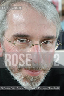 Writer Philippe Delerm at the Salon du Livre (Book Fair) in Paris, March 2006..Copyright©Pascal Saez.Pascal Saez/Writer Pictures/Rosebud2