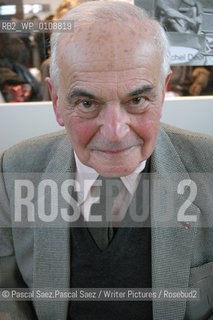 French writer Michel Deon at the Salon du Livre (Book Fair) in Paris, March 2006 ..Copyright©Pascal Saez.Pascal Saez/Writer Pictures/Rosebud2