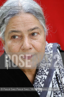 Indian writer Anita Desai, author of The Zigzag Way, at the Edinburgh International Book Festival 2004..Copyright©Pascal Saez.Pascal Saez/Writer Pictures/Rosebud2