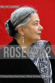 Indian writer Anita Desai, author of The Zigzag Way, at the Edinburgh International Book Festival 2004..Copyright©Pascal Saez.Pascal Saez/Writer Pictures/Rosebud2