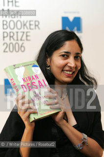 Kiran Desai wins the Man Booker Prize 2006..copyright©/Writer Pictures/Rosebud2