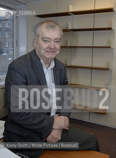 Tom Devine, Scottish author and historian, in his room in the William Robertson Building at Edinburgh University, Edinburgh, Scotland, 29/01/2009..©.Kenny Smith/Writer Pictures/Rosebud2