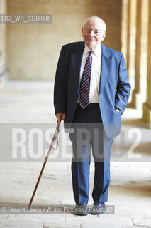 Colin Dexter, writer, at the Woodstock Literary Festival, Woodstock, Oxfordshire, UK, September 19, 2010. ..©Geraint Lewis/Writer Pictures/Rosebud2