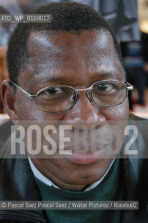  writer Ousmane Diarra  at the Salon du Livre (Book Fair) in Paris, March 2006..Copyright©Pascal Saez.Pascal Saez/Writer Pictures/Rosebud2