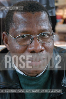  writer Ousmane Diarra  at the Salon du Livre (Book Fair) in Paris, March 2006..Copyright©Pascal Saez.Pascal Saez/Writer Pictures/Rosebud2