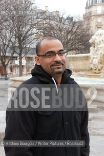 Junot Diaz, photographed in Paris..Copyright©Mathieu Bourgois/Writer Pictures/Rosebud2