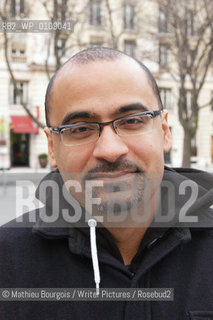Junot Diaz, photographed in Paris..Copyright©Mathieu Bourgois/Writer Pictures/Rosebud2