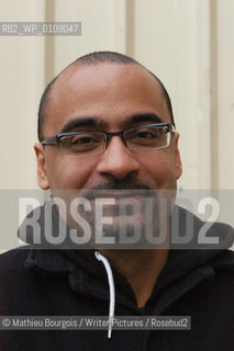Junot Diaz, photographed in Paris..Copyright©Mathieu Bourgois/Writer Pictures/Rosebud2