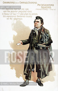 Mr Whackford Squeers from Nicholas Nickelby.Illustrations by London artist Kyd.Copyright©NMG/Writer Pictures/Rosebud2