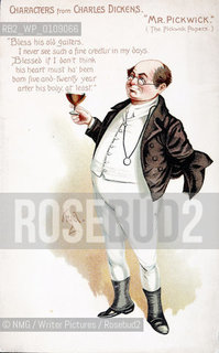 Mr Pickwick from the Pickwick Papers.Illustrations by London artist Kyd.Copyright©NMG/Writer Pictures/Rosebud2