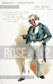 Capt. Cuttle from Dombey and Son..Illustrations by London artist Kyd.Copyright©NMG/Writer Pictures/Rosebud2