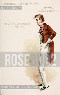 Toots from Dombey and Son..Illustrations by London artist Kyd.Copyright©NMG/Writer Pictures/Rosebud2