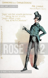 Mr Jingle from the Pickwick Papers..Illustrations by London artist Kyd.Copyright©NMG/Writer Pictures/Rosebud2