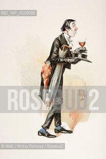 Mr Stiggins from the Pickwick Papers.Illustrations by London artist Kyd.Copyright©NMG/Writer Pictures/Rosebud2