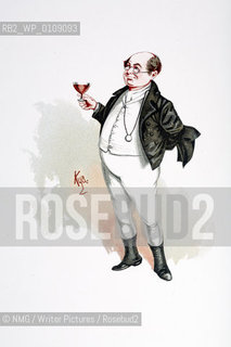 Mr Pickwick from the Pickwick Papers..Illustrations by London artist Kyd.Copyright©NMG/Writer Pictures/Rosebud2