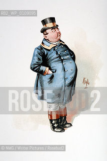 The Fat Boy from the Pickwick Papers..Illustrations by London artist Kyd.Copyright©NMG/Writer Pictures/Rosebud2