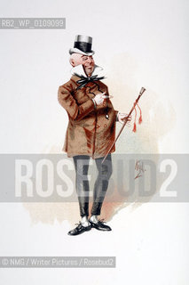 Mr Micawbar from David Copperfield..Illustrations by London artist Kyd.Copyright©NMG/Writer Pictures/Rosebud2