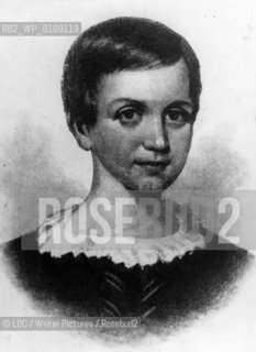 Emily Elizabeth Dickinson (1830 - 1886).Illus. in: Letters of Emily Dickinson, 1894, frontispiece.Reclusive American Female Poet..copyright©LOC/Writer Pictures/Rosebud2