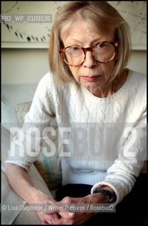 Joan Didion..copyright©Lisa Carpenter/Writer Pictures/Rosebud2