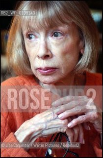 Joan Didion..copyright©Lisa Carpenter/Writer Pictures/Rosebud2