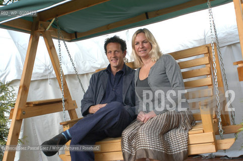 British writer and presenter Monty Don with his wife Sarah.at the Edinburgh International book Festival 2004..Copyright©Pascal Saez.Pascal Saez/Writer Pictures/Rosebud2