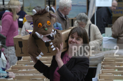 Childrens author Julia Donaldson launches the.Christian Aid book sale at the Parish Church of St Andrew and St George in George Street..Childrens author Julia Donaldson pictured with her creation the Gruffalo...Copyright©Julie Bull/TSPL/Writer Pictures/Rosebud2